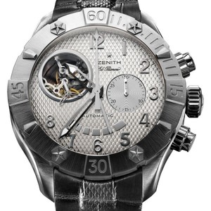 Zenith Defy Classic T Open (SS / Silver / Leather) 03.0516.4021/01.C648