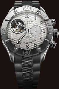 Zenith Defy Classic T Open (SS / Silver / Rubber) 03.0516.4021/01.R642