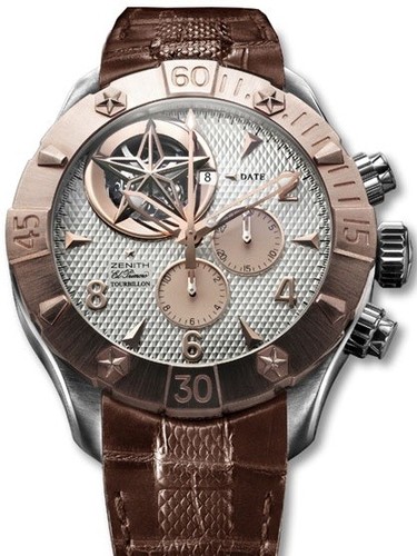 Zenith Defy Classic Tourbillon (RG-SS / Silver / Leather) 86.0526.4035/01.C649