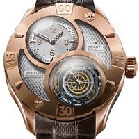 Zenith Defy Classic Zero-G Tourbillon (RG/Silver Guilloche/Leahter) 18.0526.8800/01.C649
