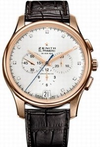 Zenith El Primero Captain Chronograph ( RG / Silver /Leather) 03.2110.400/02.C498