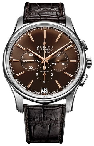 Zenith El Primero Captain Chronograph ( SS / Bronze /Leather) 03.2110.400/75.C498