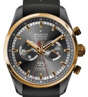 Zenith El Primero Rattrapante Chronograph (Black PVD- RG/ Black/ Rubber) 78.2050.4026/91.R530