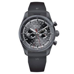 Zenith El Primero Rattrapante Chronograph (Black PVD/ Black/ Rubber) 75.2050.4026/21.R530