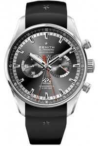 Zenith El Primero Rattrapante Chronograph (SS /Black/ Rubber) 03.2050.4026/91.R580