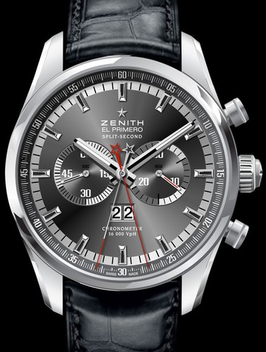Zenith El Primero Rattrapante Chronograph (SS /Black/Leather) 03.2050.4026/91.C630