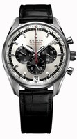 Zenith El Primero Striking 10th (SS / Silver-Anthracite / Leather Strap) 03.2043.4052/01.C496