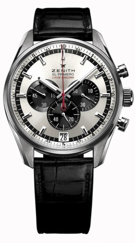 Zenith El Primero Striking 10th (SS / Silver-Anthracite / Leather Strap) 03.2043.4052/01.C496