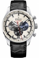 Zenith El Primero Striking 10th (SS / Silver / Leather Strap) 03.2041.4052/69.C496