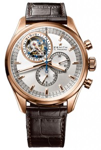 Zenith El Primero Tourbillon Chronograph (RG /Silver /Leather) 18.2050.4035/01.C631