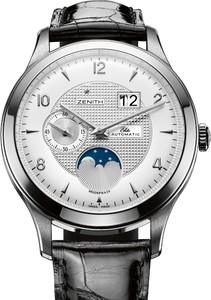 Zenith Elite Class Moonphase Grande Date (SS / Silver / Leather) 03.1125.691/02.C490