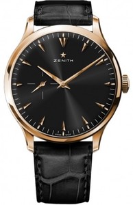 Zenith Elite Ultra Thin (RG / Black / Leather) 18.2010.681/21.C493