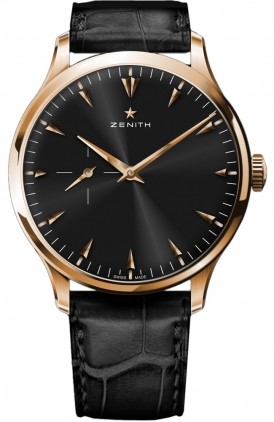 Zenith Elite Ultra Thin (RG / Black / Leather) 18.2010.681/21.C493