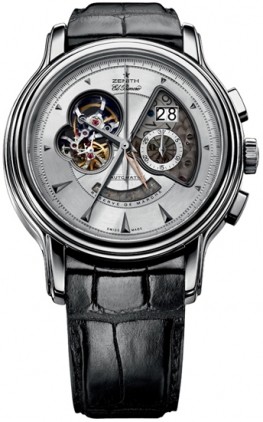 Zenith Grande Chronomaster Open Grande Date (SS / Silver / Leather) 03.1260.4039/01.C505