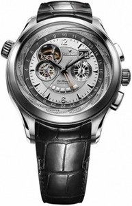 Zenith Grande Class Open Traveller Multicity (SS / Silver / Leather) 03.0520.4037/01.c492