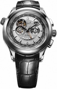 Zenith Grande Class Open Traveller Multicity (SS / Silver / Leather) 03.0520.4037/01.c492