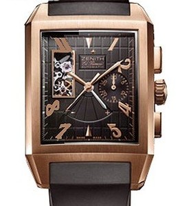 Zenith Grande Port Royal Open (RG / Black / Rubber) 18.0550.4021/21.R512