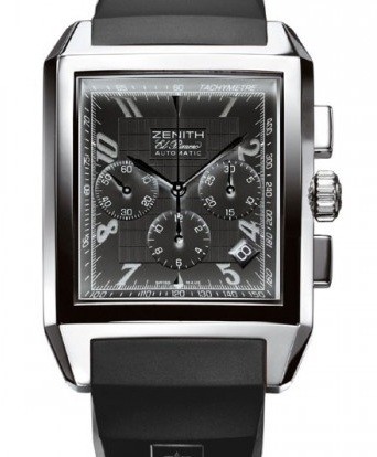 Zenith Grande Port Royal (SS / Black / Rubber) 03.0550.400/22.R512