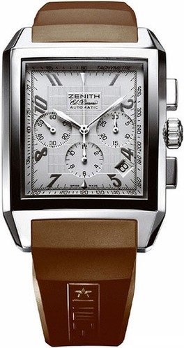 Zenith Grande Port Royal (SS / Silver / Rubber) 03.0550.400/02.R513