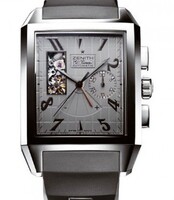 Zenith Port Royal T Open (SS / Grey / Rubber) 03.0540.4021/76.R512