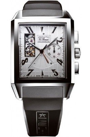 Zenith Port Royal T Open (SS / Silver / Rubber) 03.0540.4021/01.R512