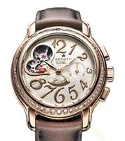 Zenith Star Open Heart (YG/White/Beige Satin) 35.1230.4021/41.C587
