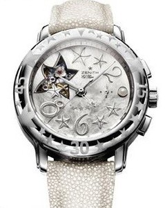 Zenith Star Sea Open (Steel / White / Leather) 03.1233.4021/85.C632
