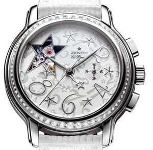 Zenith Star Sky Open (Steel-Diamonds / White / Leather) 16.1230.4021/32.C577