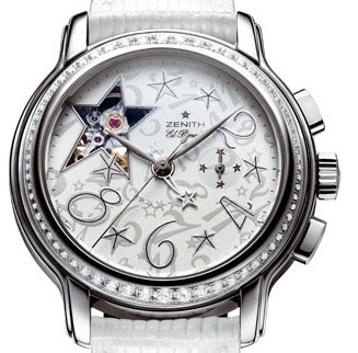 Zenith Star Sky Open (Steel-Diamonds / White / Leather) 16.1230.4021/32.C577