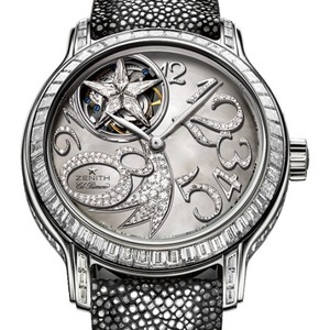 Zenith Starissime Tourbillon Comete (WG-Diamonds/MOP-Diamonds/Black Galuchat) 45.1232.4041/80.C640