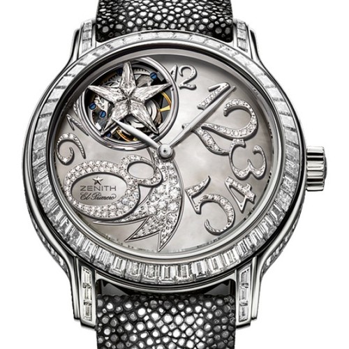 Zenith Starissime Tourbillon Comete (WG-Diamonds/MOP-Diamonds/Black Galuchat) 45.1232.4041/80.C640