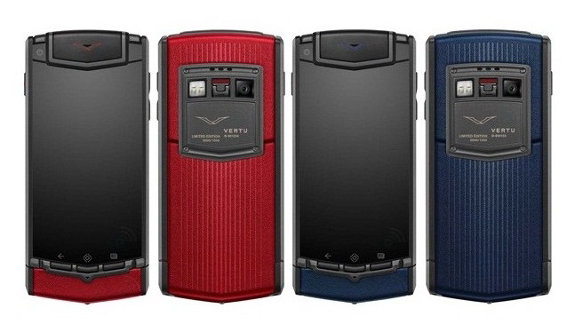 Vertu Ti Sunset Red & Midnight Blue Editions